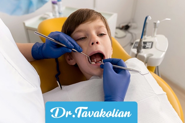 عصب کشی دندان کودکان 